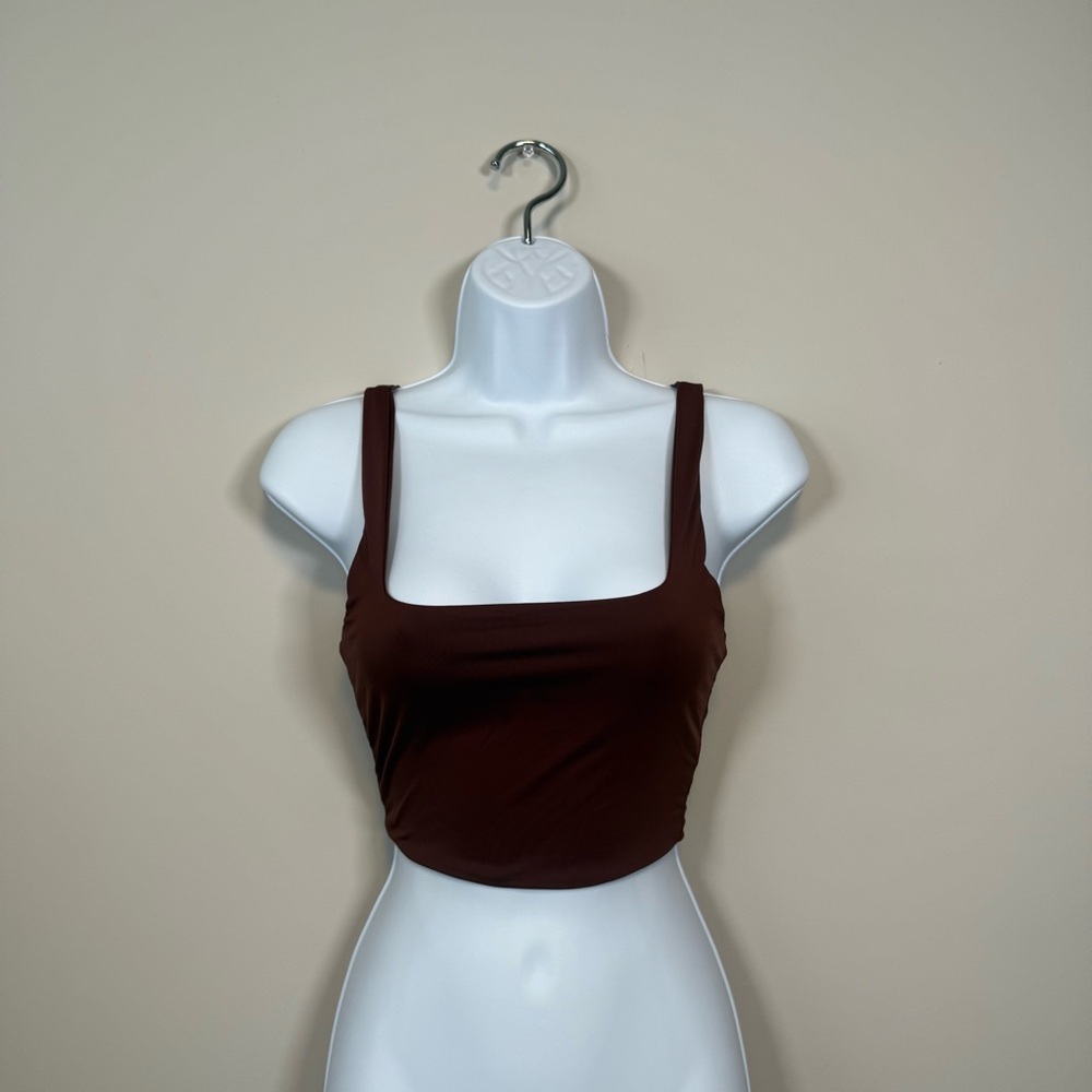 Elegant Brown Women's Crop Top
